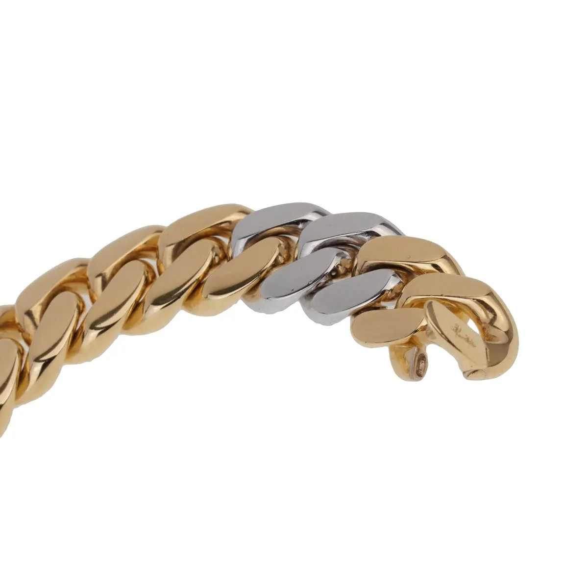 Pomellato Two Tone Cuban Link Bracelet