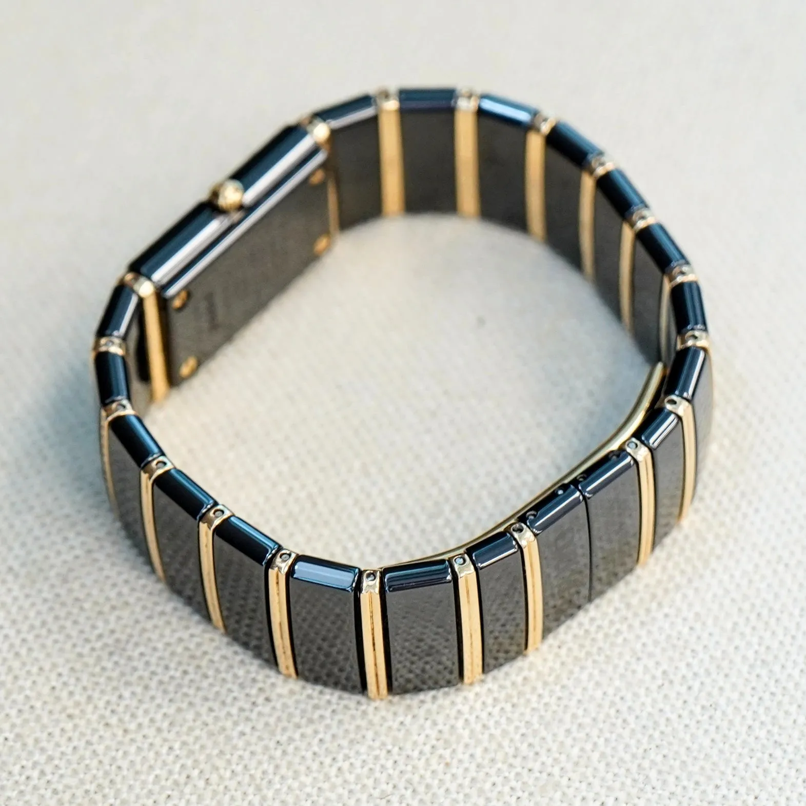 RADO Diastar Diaqueen Watch 18K Gold & Diamond Ceramic 963.0410.3 Wristwatch Swiss