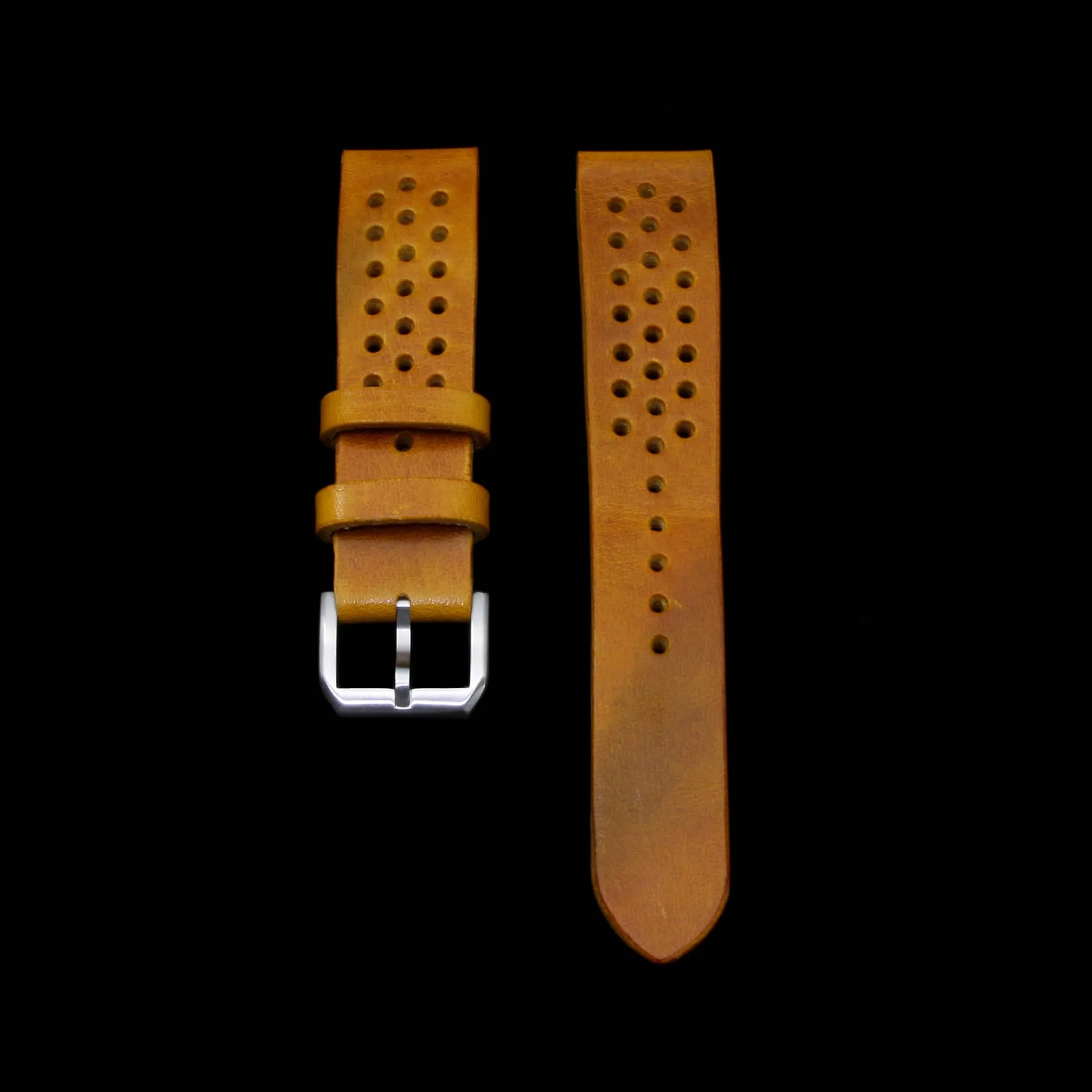 Rally Leather Watch Strap, Military 104 | Stitch-less