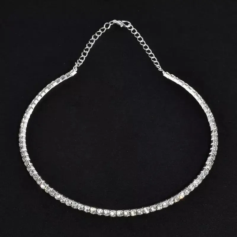 Rhinestone Choker Necklaces