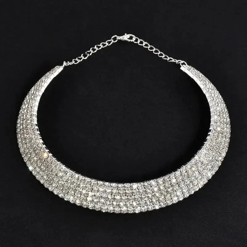 Rhinestone Choker Necklaces