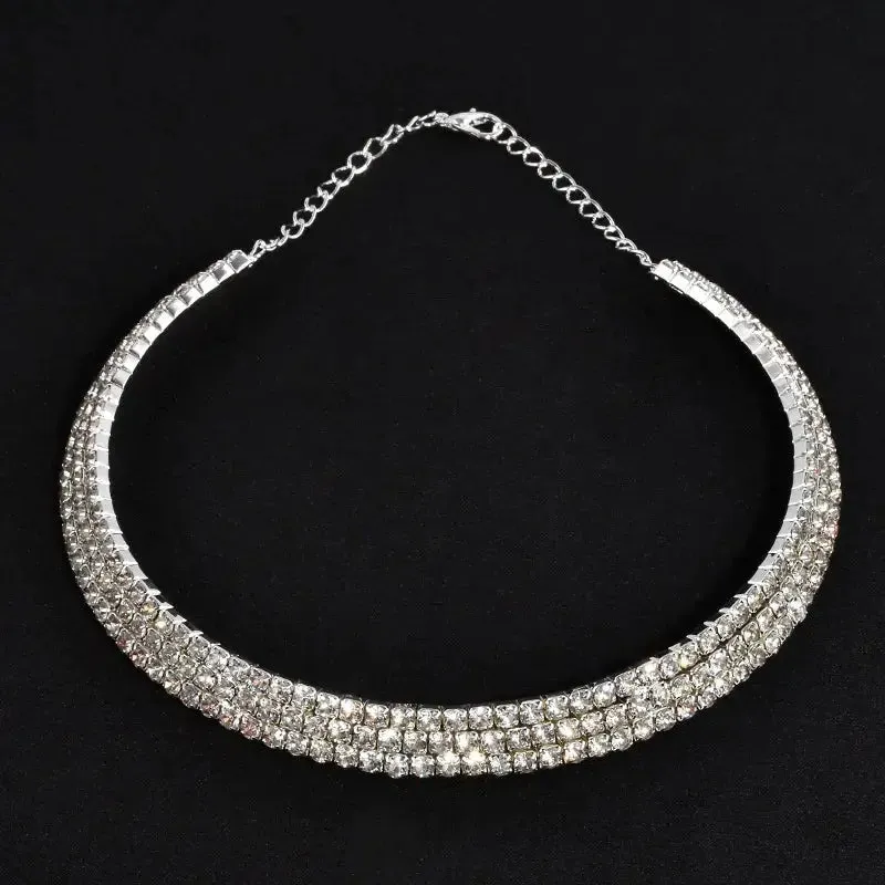 Rhinestone Choker Necklaces
