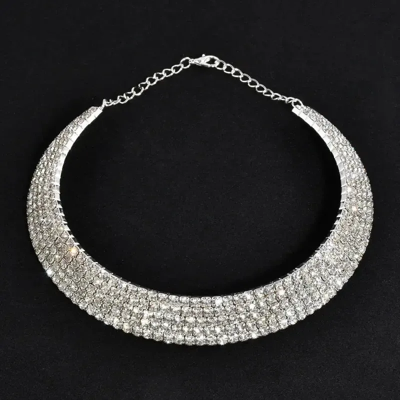 Rhinestone Choker Necklaces