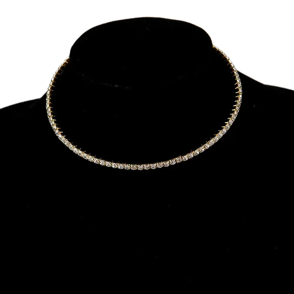 Rhinestone Choker Necklaces