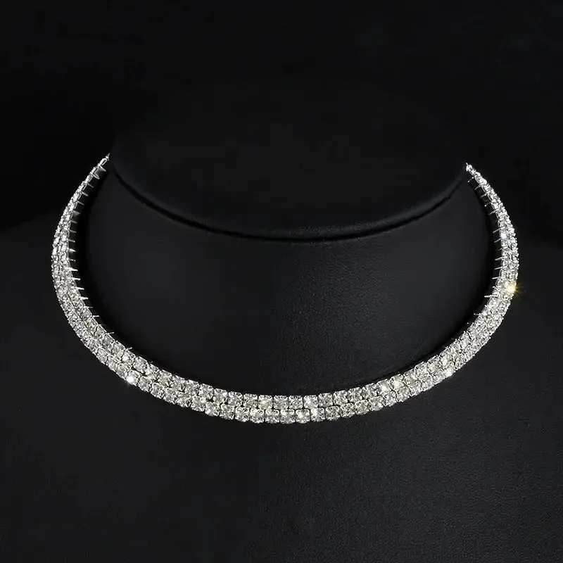 Rhinestone Choker Necklaces