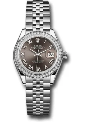 Rolex Lady Datejust Automatic Grey Dial Ladies Jubilee Watch 279384GYRJ