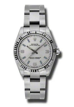 Rolex Oyster Perpetual 31 mm Silver Dial Stainless Steel Bracelet Automatic Unisex Watch 177234SABLSO