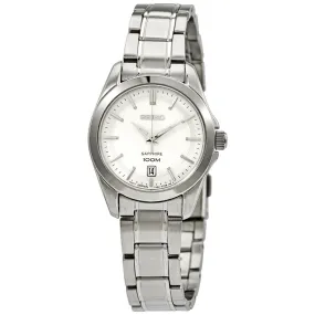 Seiko Conceptual Quartz Silver Dial Ladies Watch SXDF55