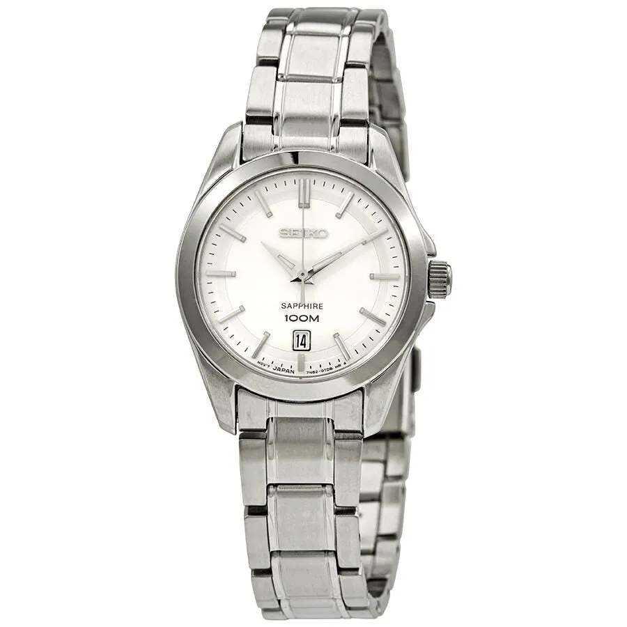 Seiko Conceptual Quartz Silver Dial Ladies Watch SXDF55