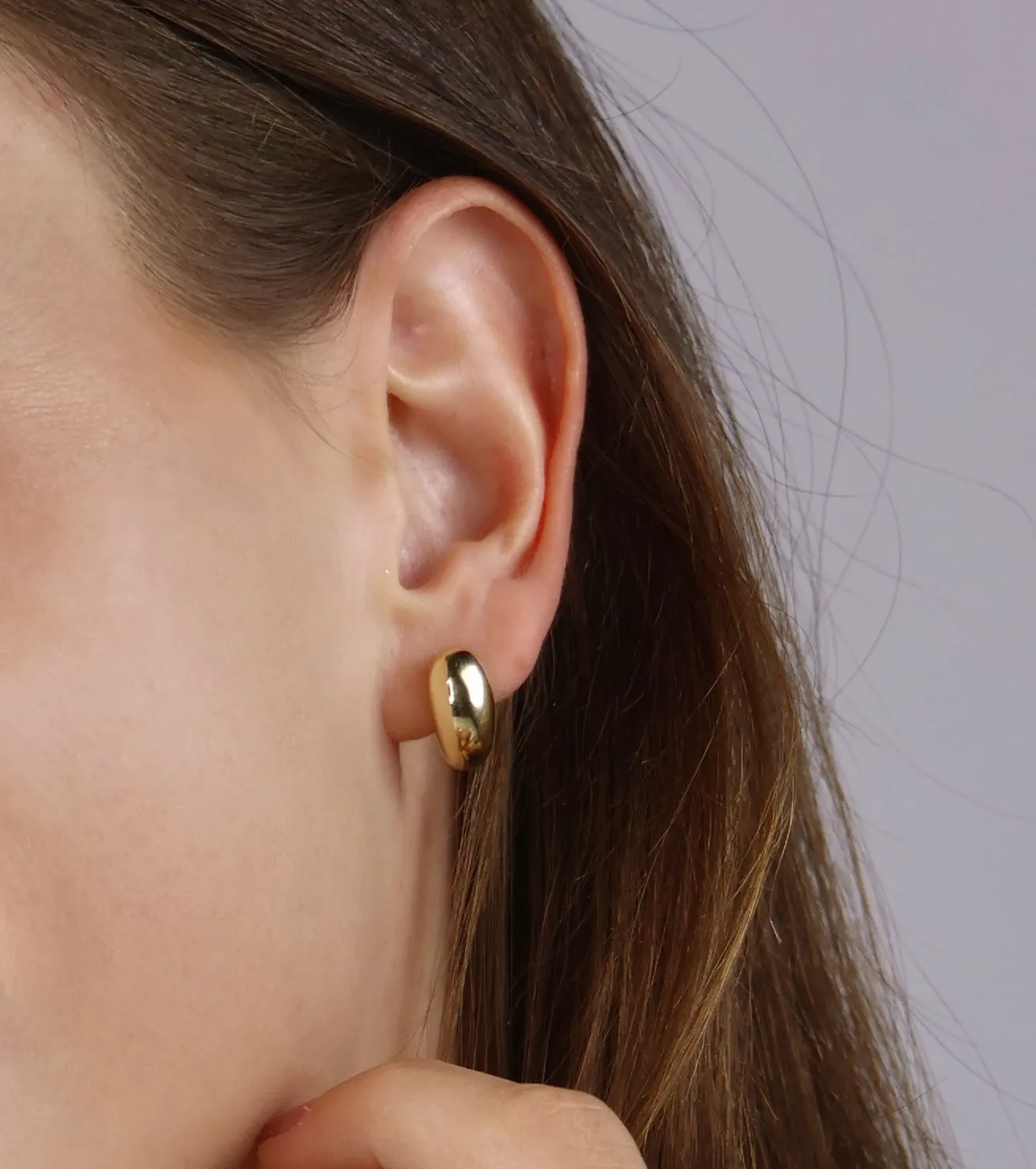 Small Dome Stud Earrings