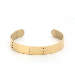 Stainless Steel Open Cuff Bangles Bracelets Gold Plated for TOHO & MIYUKI 15x1cm (1)