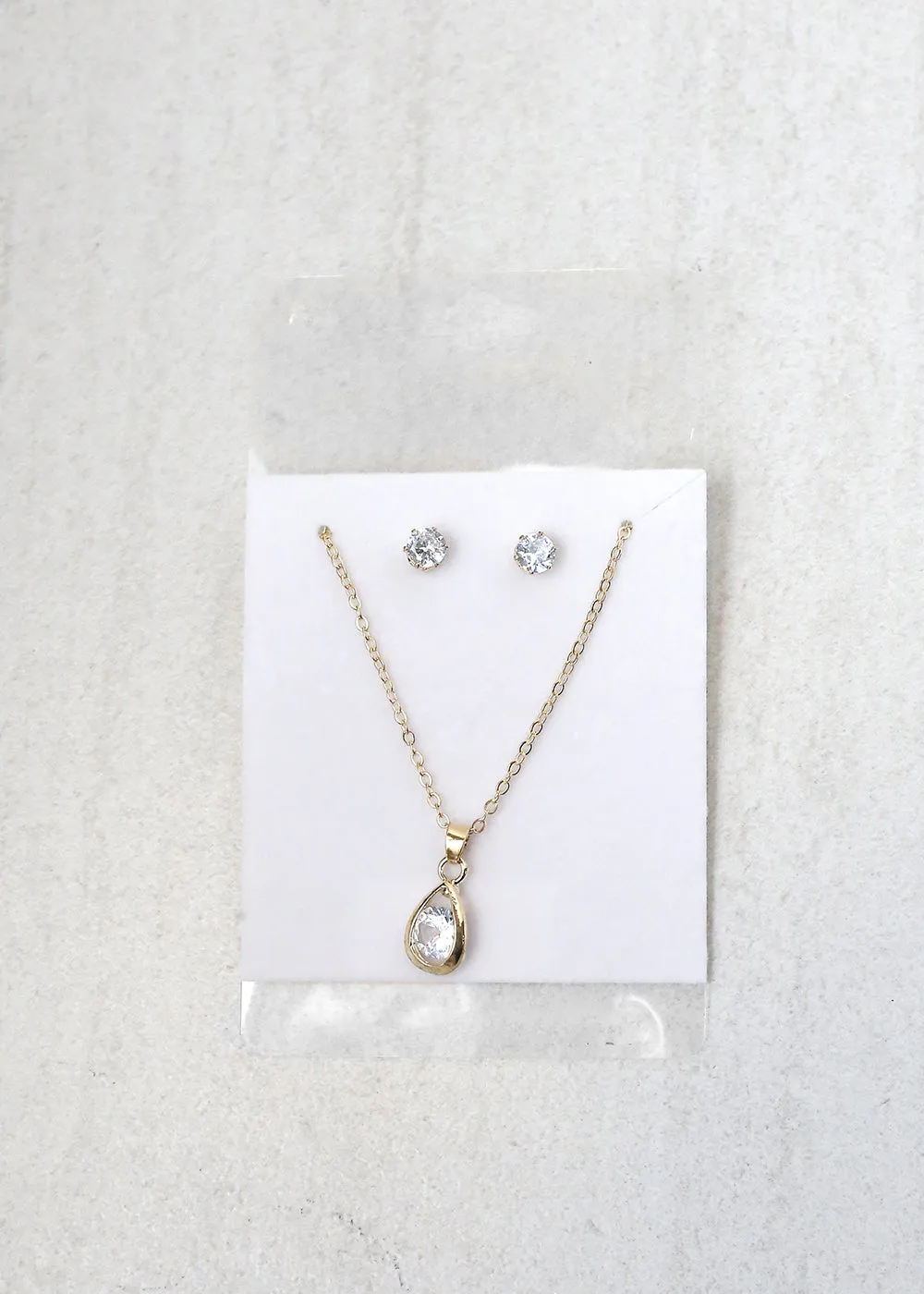 Teardrop Necklace Set