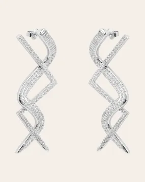 The Riri earrings - silver plated