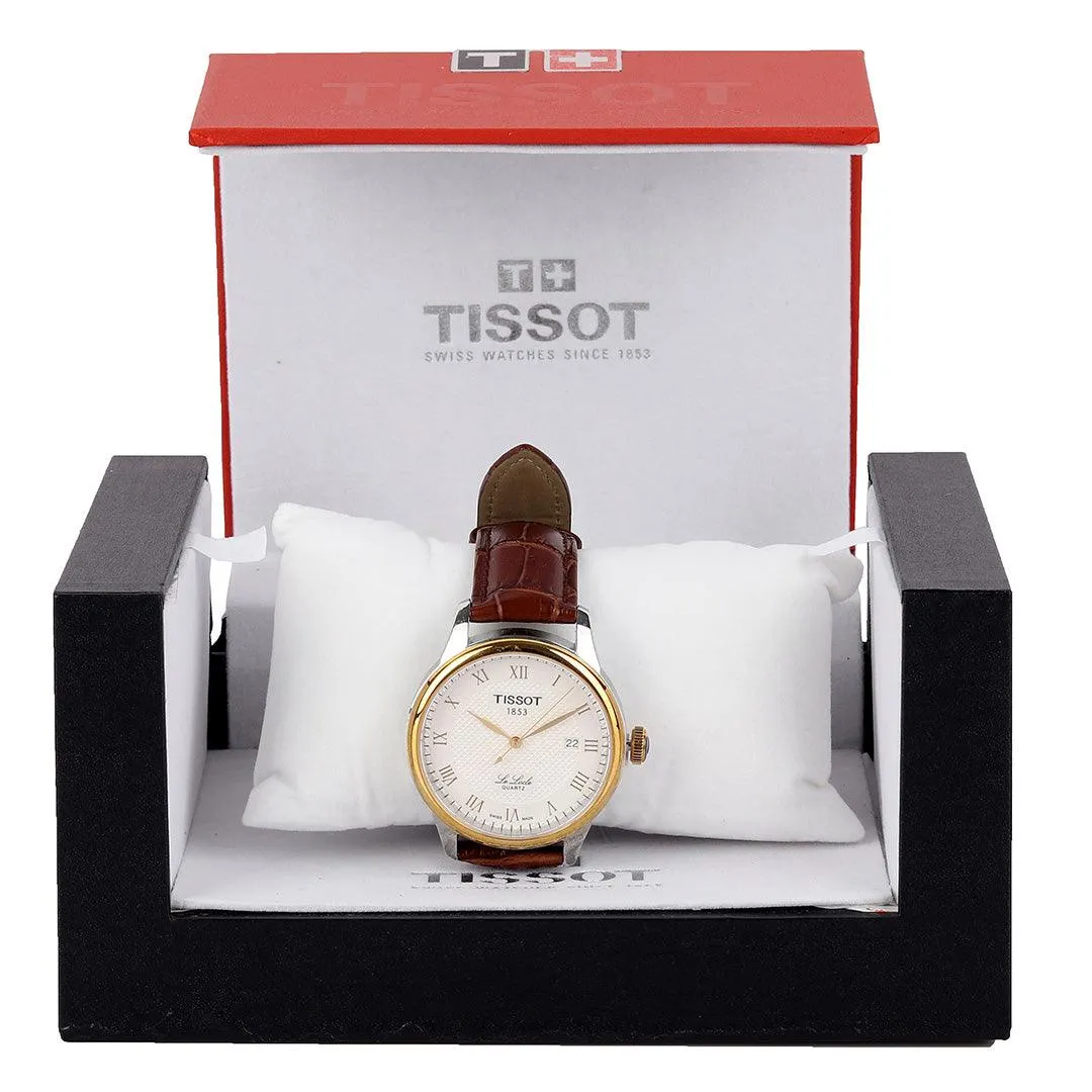 Tissot Lelode Swiss Made Brown Leather Watch