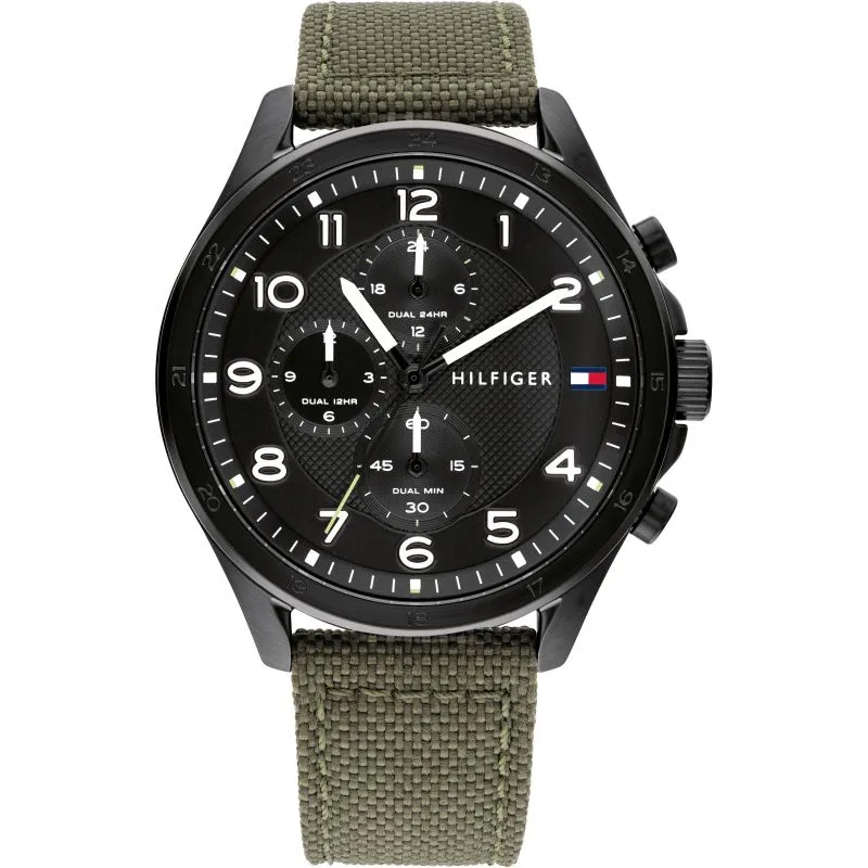 Tommy Hilfiger Mens Dark Green Watch 1792006