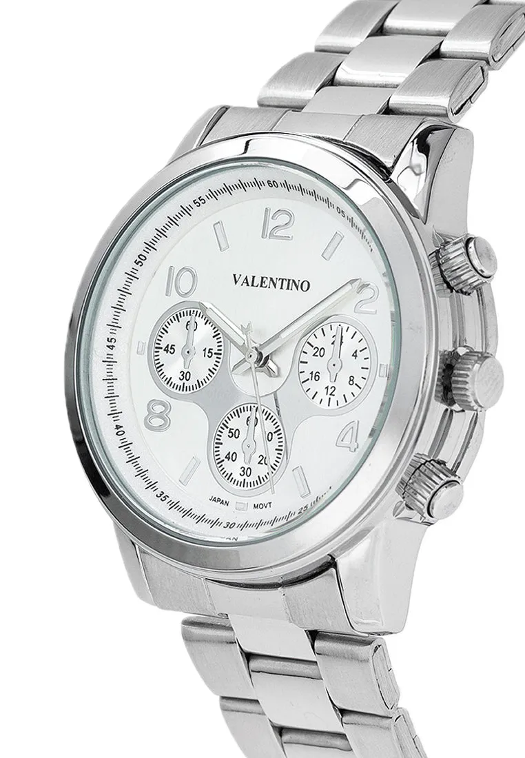 Valentino 20122408-SILVER DIAL Stainless Steel Strap Analog Watch for Women