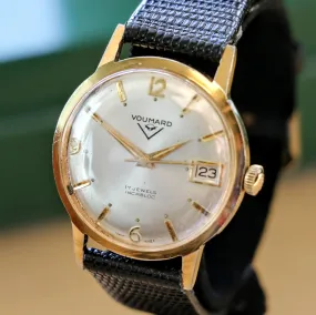 Vintage VOUMARD Wristwatch Swiss 17 Jewels Cal. AS 1803  Date Indicator Watch