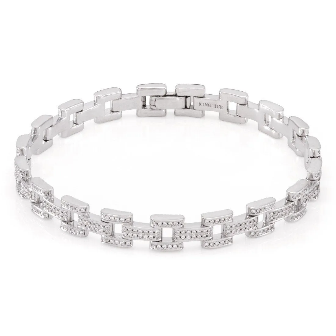 White Gold Link Bracelet