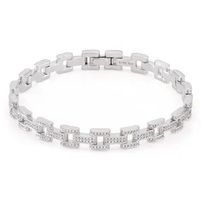 White Gold Link Bracelet