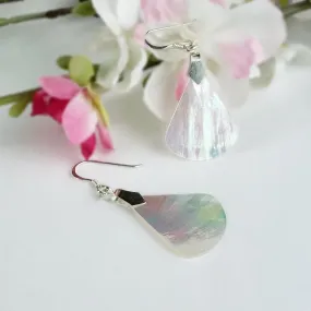 White Petal Earrings - VE313