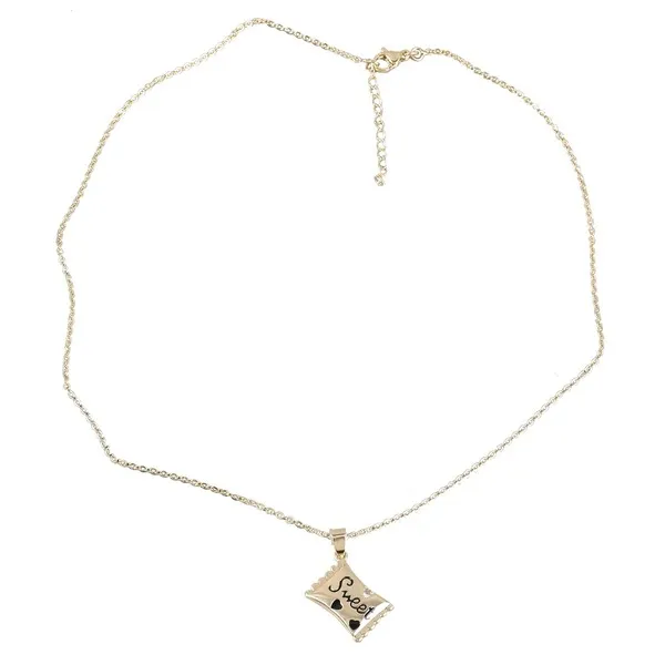 Wholesale Copper Rhinestone Drip Oil Candy Necklace JDC-NE-JL176