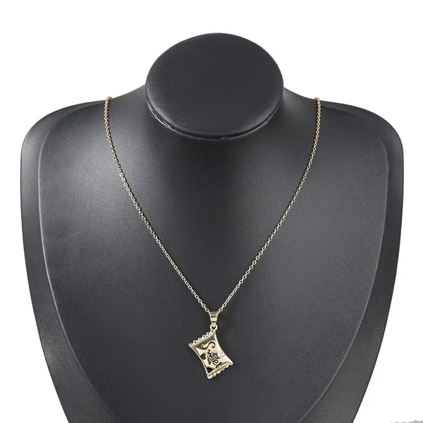 Wholesale Copper Rhinestone Drip Oil Candy Necklace JDC-NE-JL176